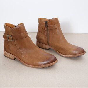 Kork Ease Viki Ankle Boots Leather Side Zip Size 6.5 NWOT